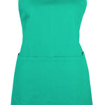 MU Kitchen Adjustable Cotton Herringbone Weave Apron, 35-Inches, Surf