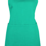 MU Kitchen Adjustable Cotton Herringbone Weave Apron, 35-Inches, Surf