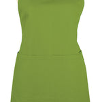 MU Kitchen Adjustable Cotton Herringbone Weave Apron, 35-Inches, Cactus