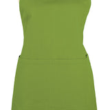 MU Kitchen Adjustable Cotton Herringbone Weave Apron, 35-Inches, Cactus