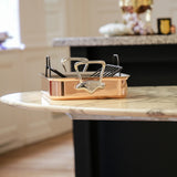 Mauviel M'150s Copper Tri-Ply Roasting Pan with Rack, 15.7 x 11.8-Inch