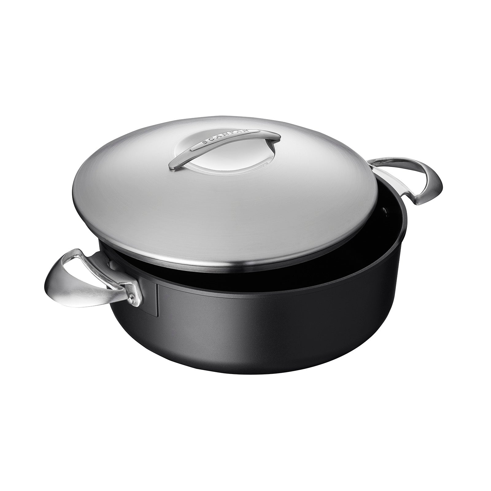Scanpan Professional 4.5 Quart Low Sauce Pot, 10.25 Inch