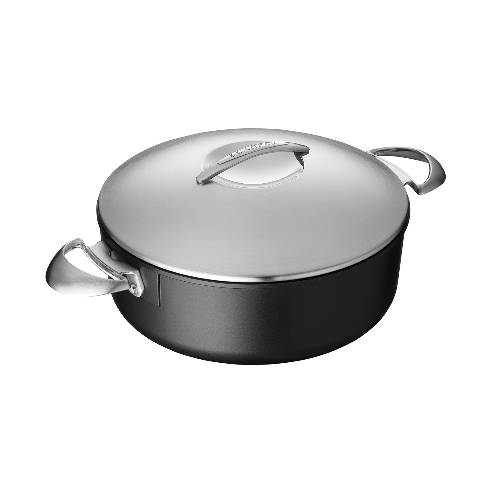 Scanpan Professional 4.5 Quart Low Sauce Pot, 10.25 Inch