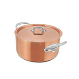 Mauviel M'3 S 5.7-Qt Copper Stewpan With Lid, Cast Stainless Steel Handles