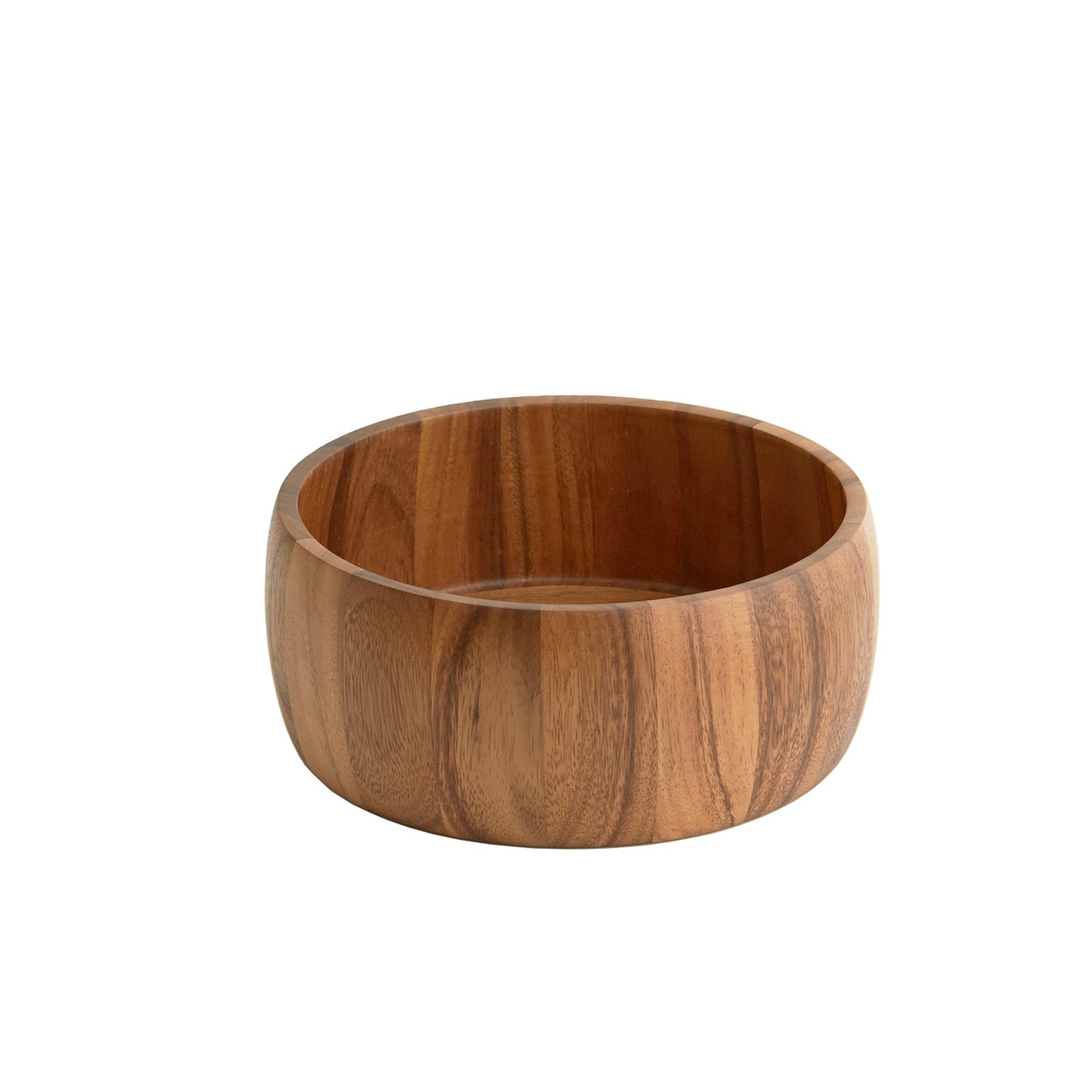 Frieling Acacia Wood Calabash Bowl, Medium 4-Inch x 10-Inch Diameter