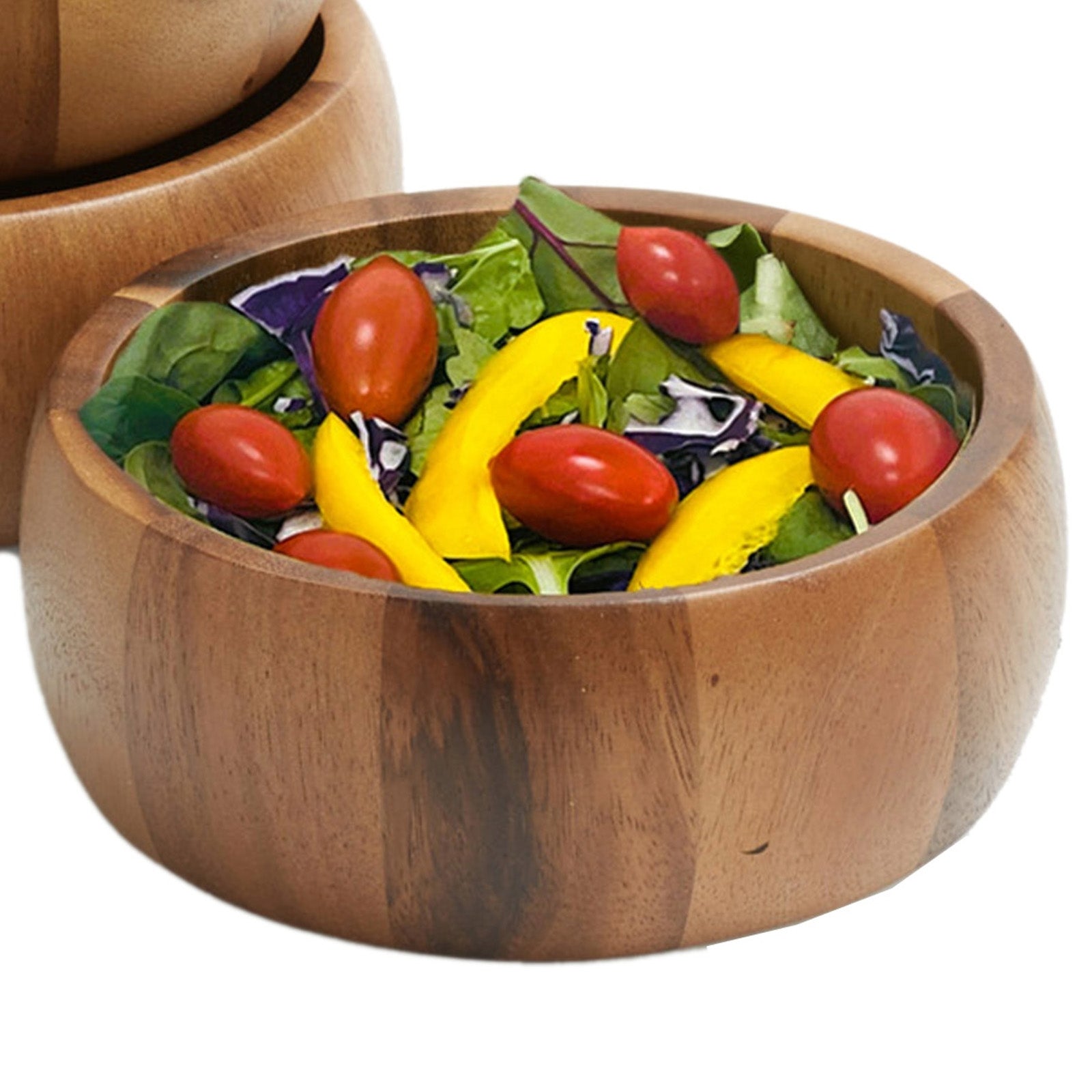 Frieling Acacia Wood Calabash Bowl, Small 2.5-Inch x 7-Inch Diameter