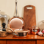 Mauviel M'Heritage M'150s 10 qt. Stock Pot W/Lid Cast Stainless Handle
