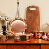 Mauviel M'Heritage M'150s 10 qt. Stock Pot W/Lid Cast Stainless Handle