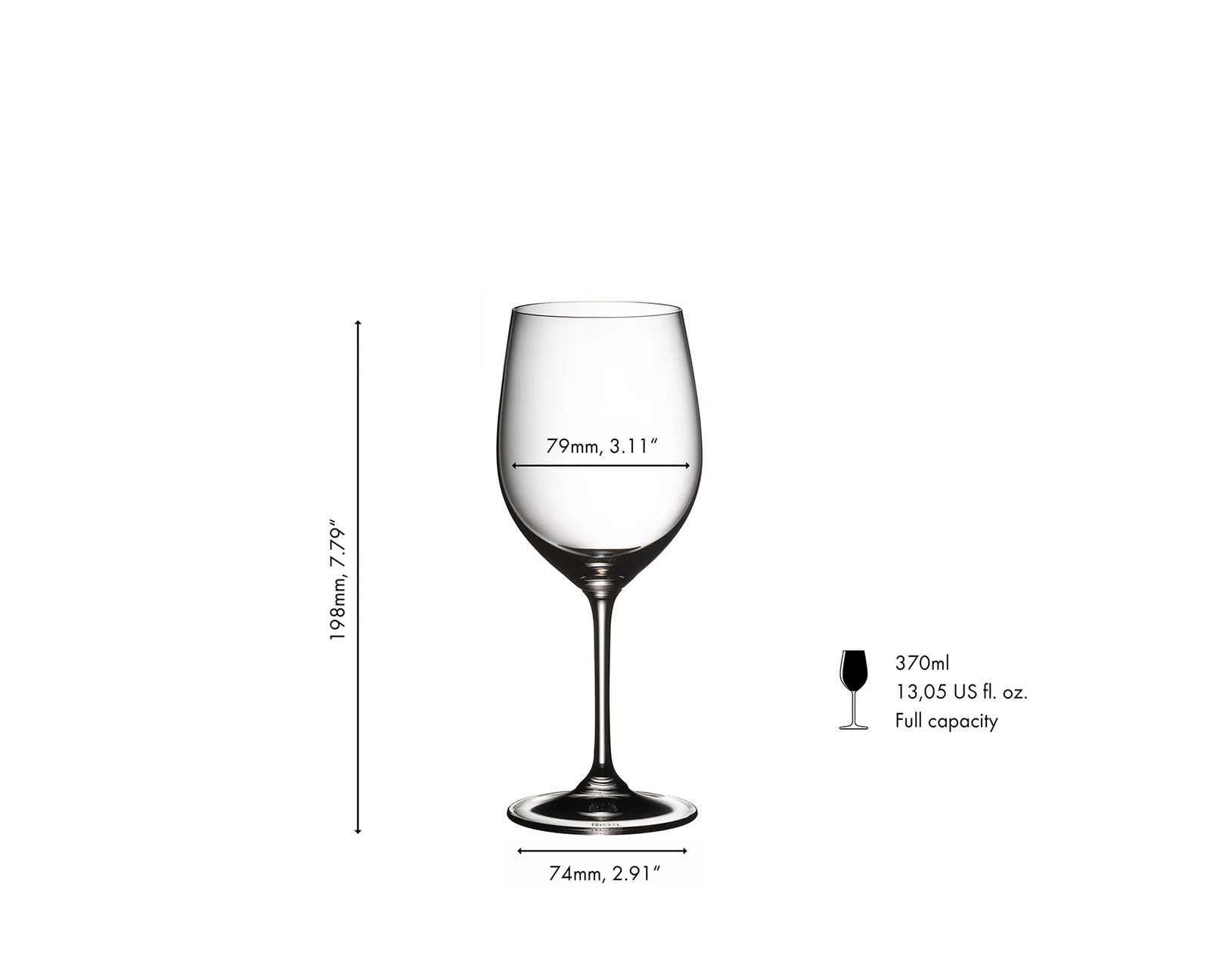 Riedel Vinum Viognier/Chardonnay 2 Piece Wine Glass Set with Polishing Cloth