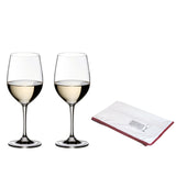 Riedel Vinum Viognier/Chardonnay 2 Piece Wine Glass Set with Polishing Cloth