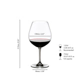 Riedel Vinum Pinot Noir 2 Piece Wine Glass Set with Polishing Cloth