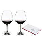 Riedel Vinum Pinot Noir 2 Piece Wine Glass Set with Polishing Cloth