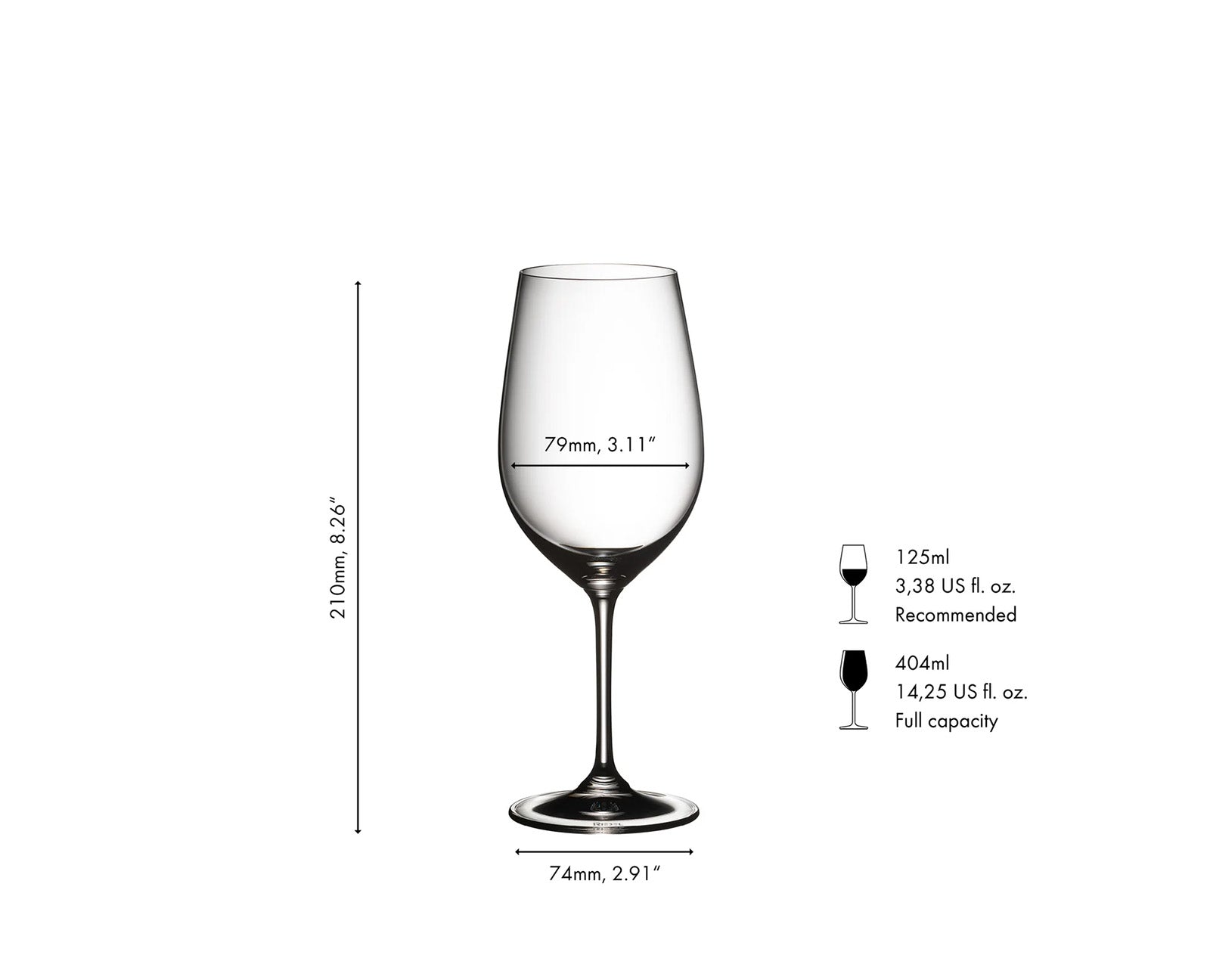 Riedel Vinum Riesling/Zinfandel 2 Piece Wine Glass Set with Polishing Cloth