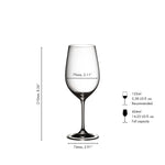 Riedel Vinum Riesling/Zinfandel 2 Piece Wine Glass Set with Polishing Cloth