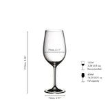 Riedel Vinum Riesling/Zinfandel 2 Piece Wine Glass Set with Polishing Cloth