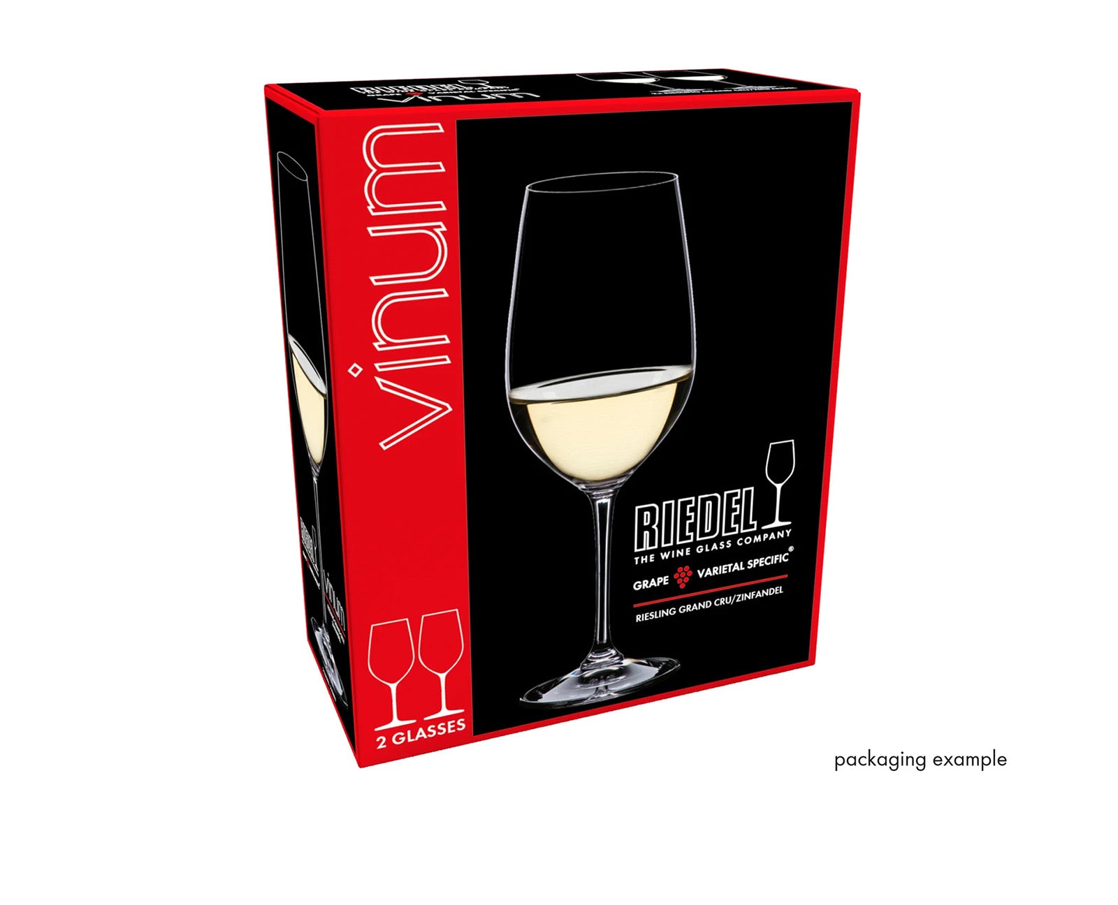 Riedel Vinum Riesling/Zinfandel 2 Piece Wine Glass Set with Polishing Cloth