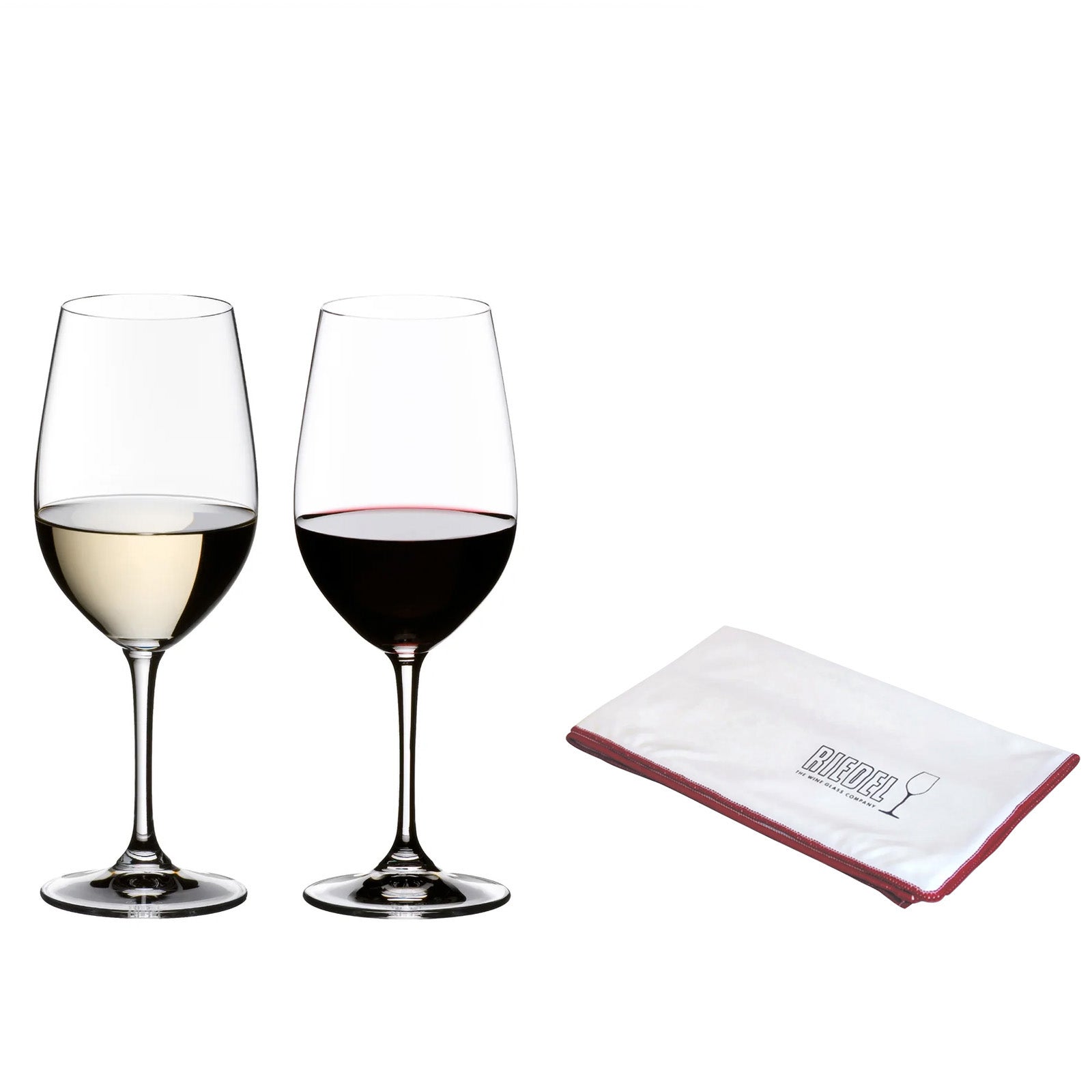 Riedel Vinum Riesling/Zinfandel 2 Piece Wine Glass Set with Polishing Cloth