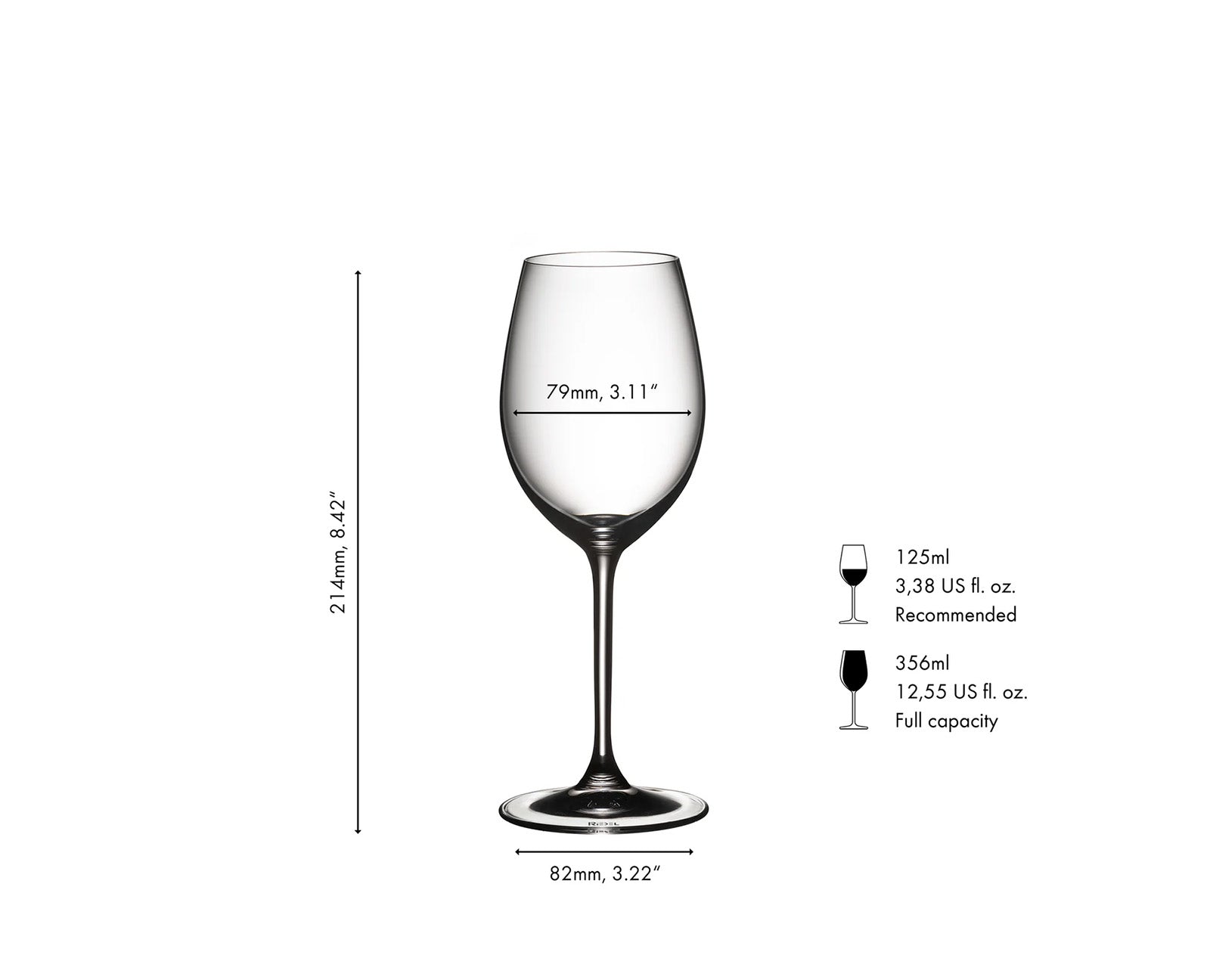 Riedel Vinum Sauvignon Blanc 2 Piece Wine Glass Set with Polishing Cloth