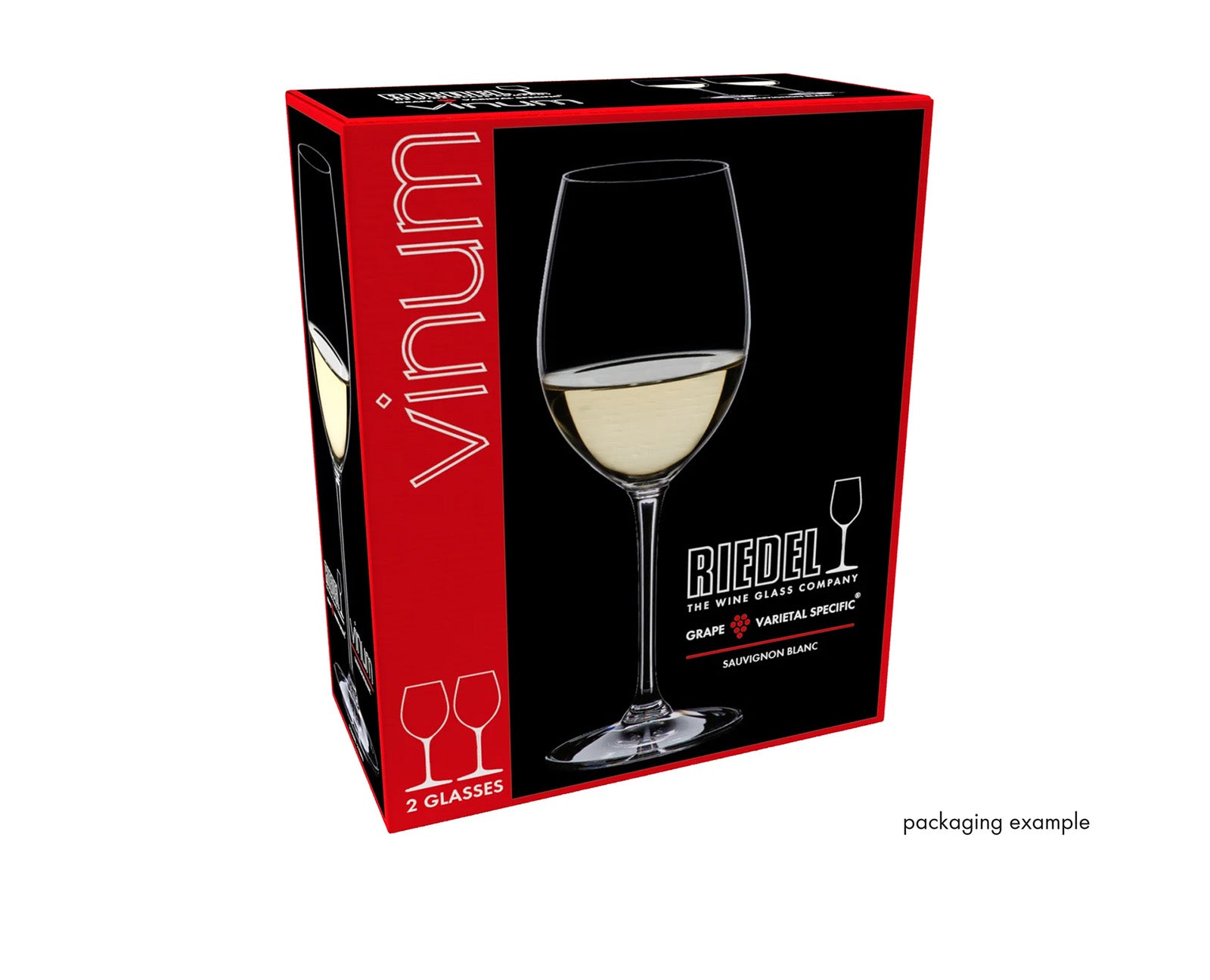 Riedel Vinum Sauvignon Blanc 2 Piece Wine Glass Set with Polishing Cloth