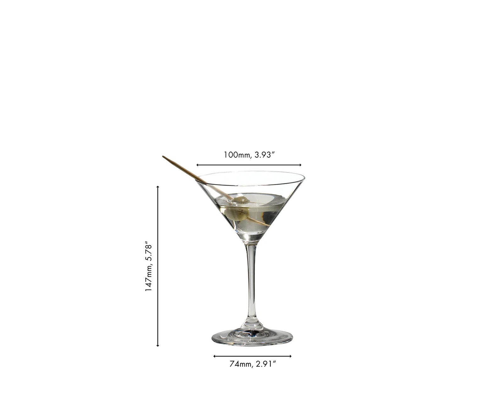Riedel Vinum Martini Glass, Set of 2
