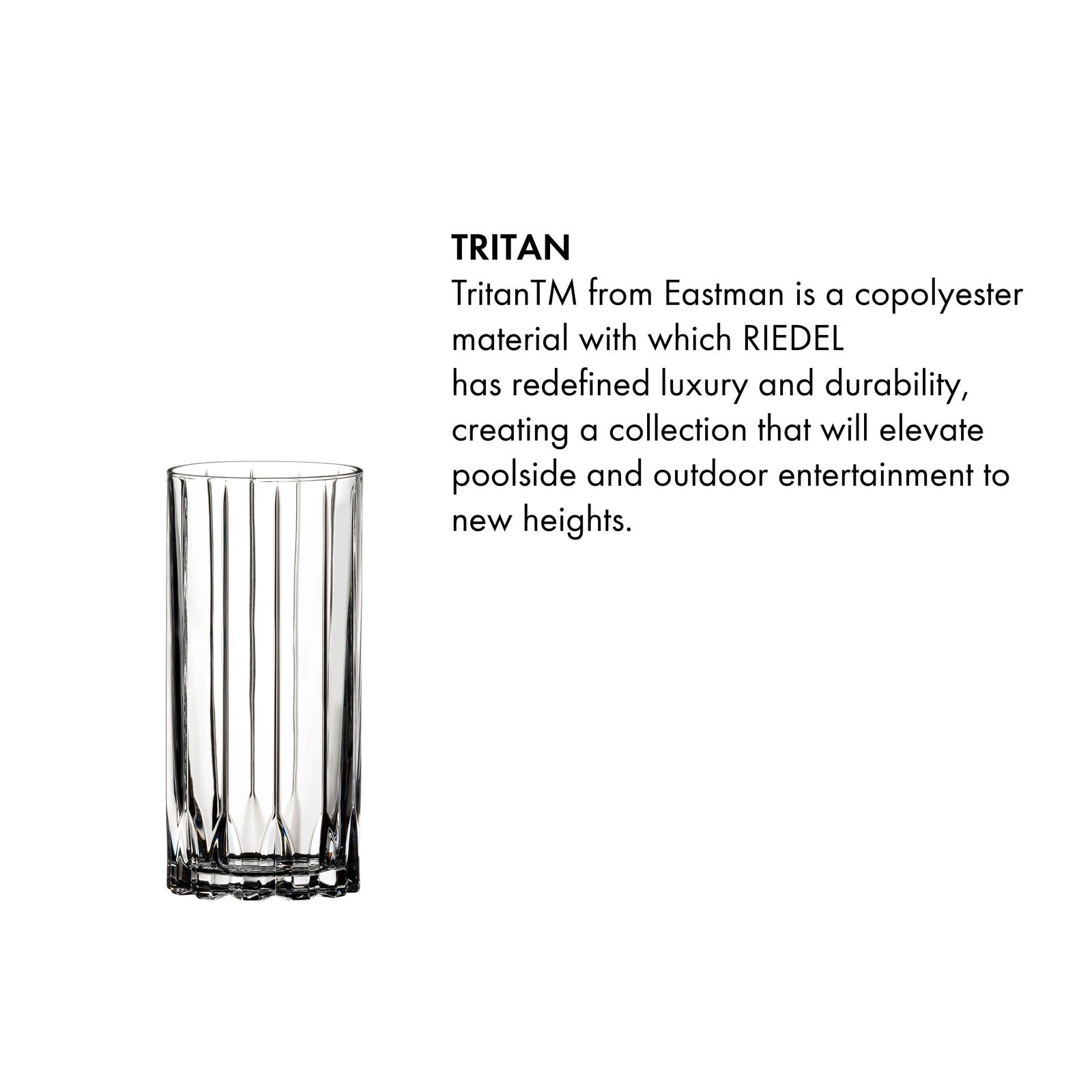 Riedel Resort Highball, Set of 2, Shatterproof Tritan BPA-Free, Dishwasher-Safe for Outdoors