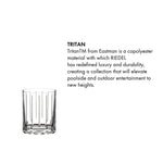 Riedel Resort Double Rocks Glass, Set of 2, Shatterproof Tritan BPA-Free, Dishwasher-Safe for Outdoors