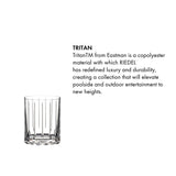 Riedel Resort Double Rocks Glass, Set of 2, Shatterproof Tritan BPA-Free, Dishwasher-Safe for Outdoors