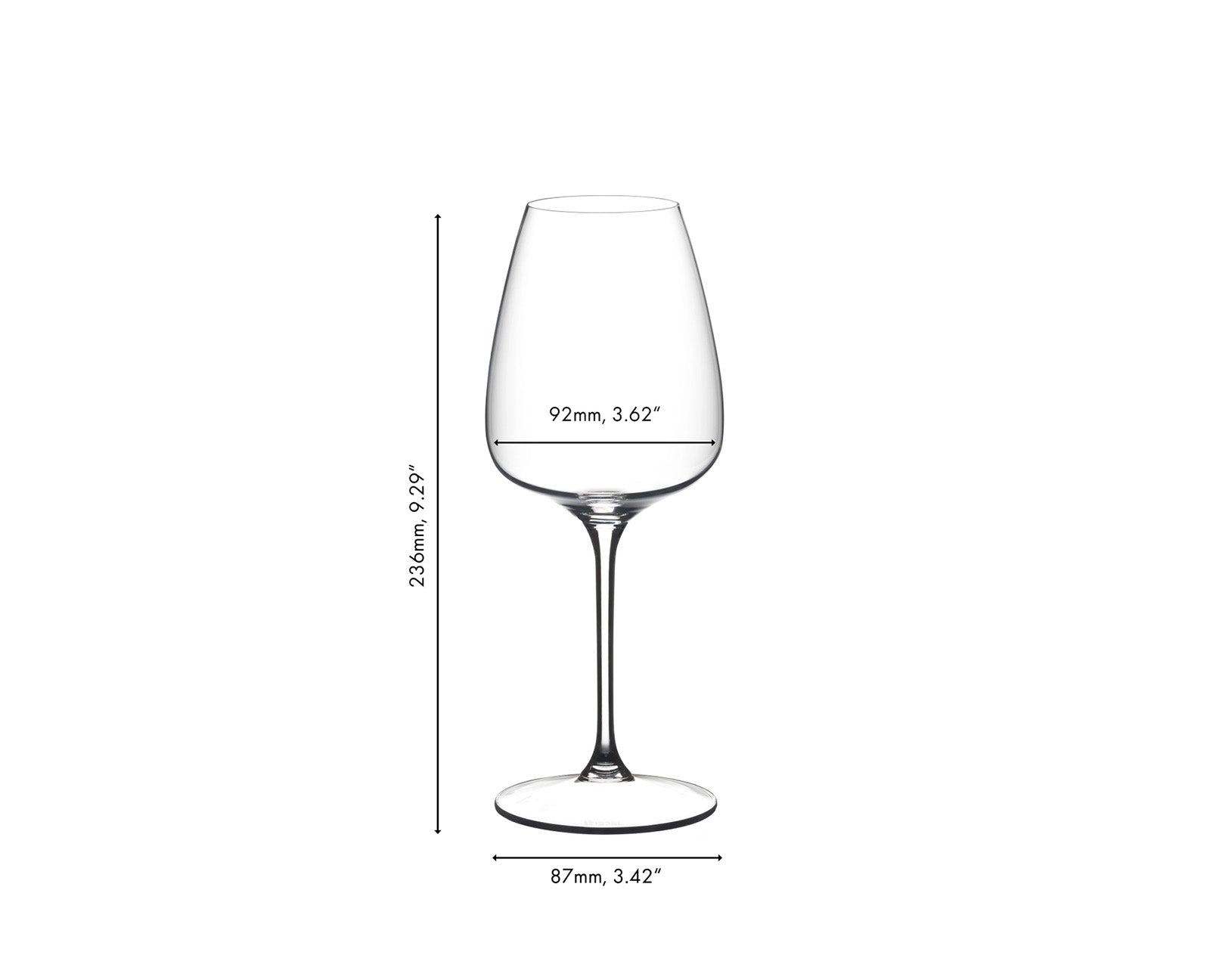 Grape@Riedel White Wine / Champagne Glass/ Spritz Drinks, Set of 2, 19.4 ounce