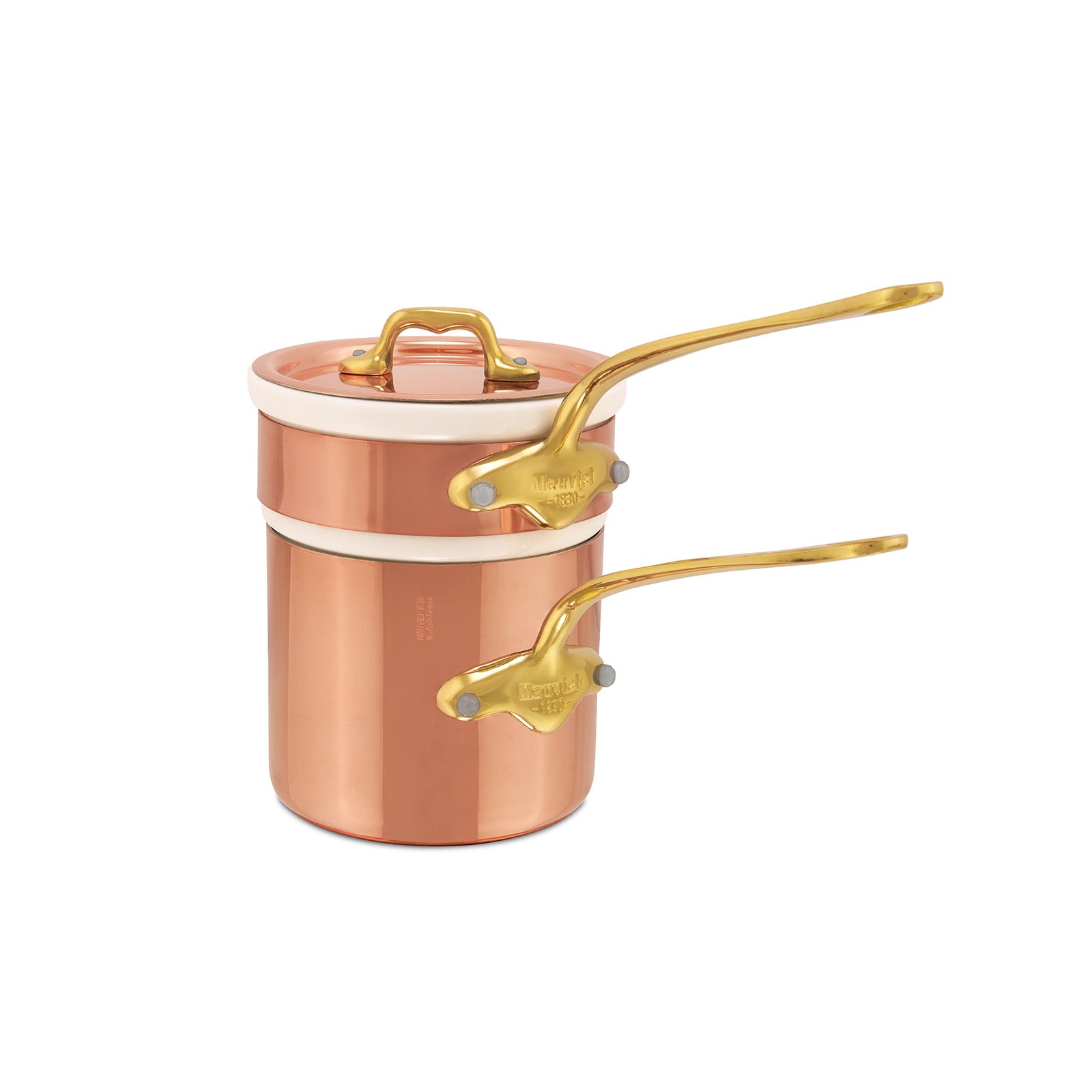 Mauviel M'Heritage 150 B Copper & Stainless Steel Bain Marie, 0.9-Quart