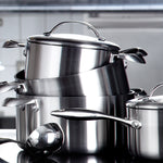 Scanpan CTX 10-Piece Deluxe Cookware Set, Stainless Steel