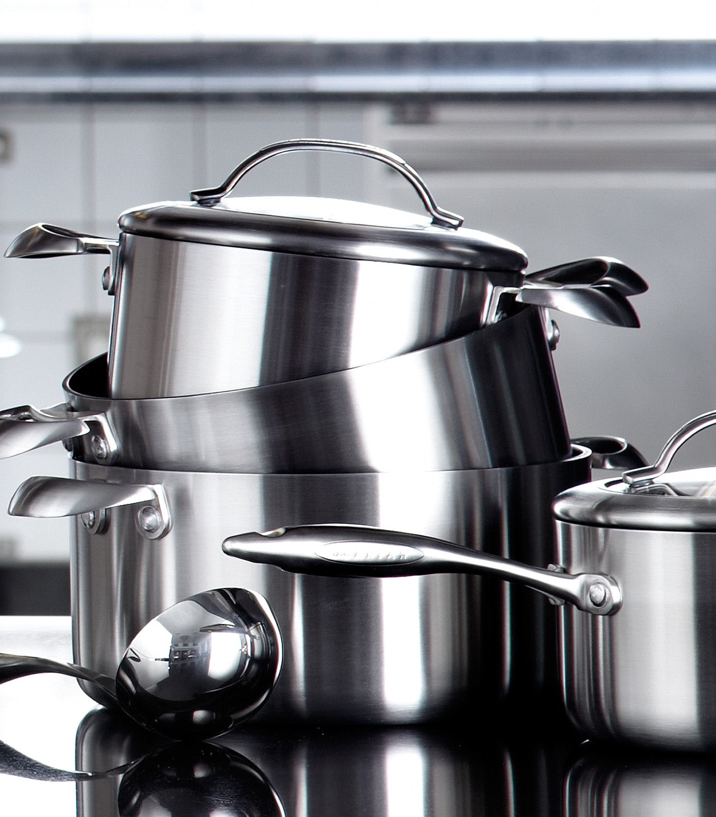 Scanpan CTX 10-Piece Deluxe Cookware Set, Stainless Steel