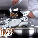 Scanpan CTX 12.75 Inch Nonstick Chef's Pan, 5.25 Quart, Stainless Steel