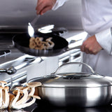 Scanpan CTX 12.75 Inch Nonstick Chef's Pan, 5.25 Quart, Stainless Steel