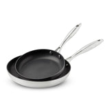 Scanpan CTX 2 Piece Nonstick Fry Pan Set, 8" & 10.25", Stainless