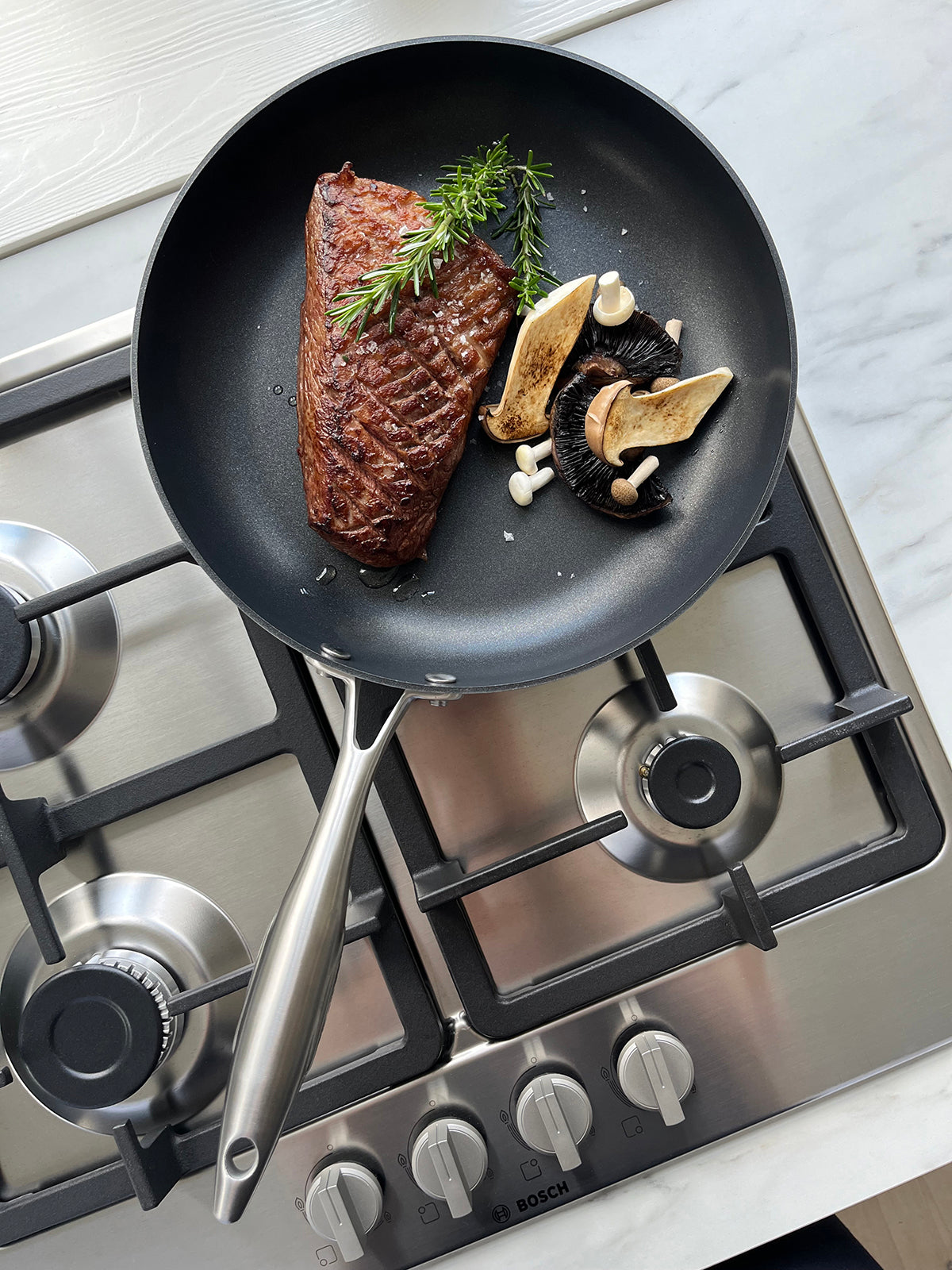 Scanpan CTX 2 Piece Nonstick Fry Pan Set, 8" & 10.25", Stainless