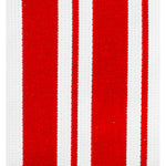 MU Kitchen Cotton Stripe Dish Cloth, 13 by 13-Inches, Set of 2, Punch