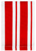 MU Kitchen Cotton Stripe Dish Cloth, 13 by 13-Inches, Set of 2, Punch