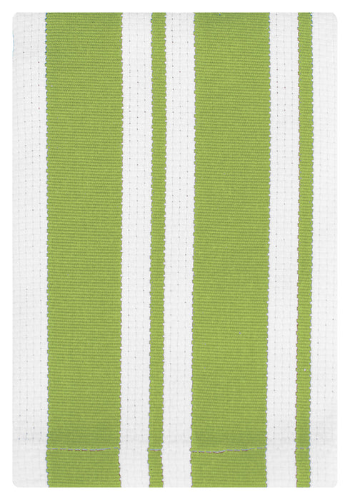 MU Kitchen Cotton Stripe Dish Cloth, 13 by 13-Inches, Set of 2, Pistachio