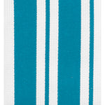 MU Kitchen Cotton Stripe Dish Cloth, 13 by 13-Inches, Set of 2, Aquamarine
