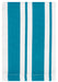 MU Kitchen Cotton Stripe Dish Cloth, 13 by 13-Inches, Set of 2, Aquamarine