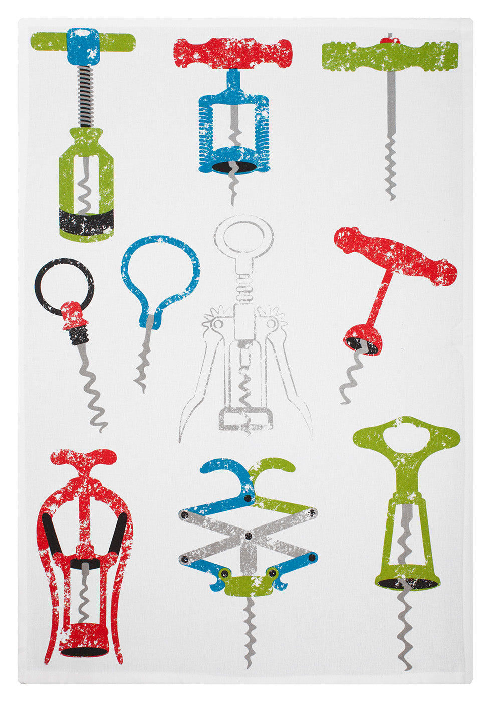 MU Kitchen Staple Designer Print Kitchen Towel, Multiple Designs, Wine Openers