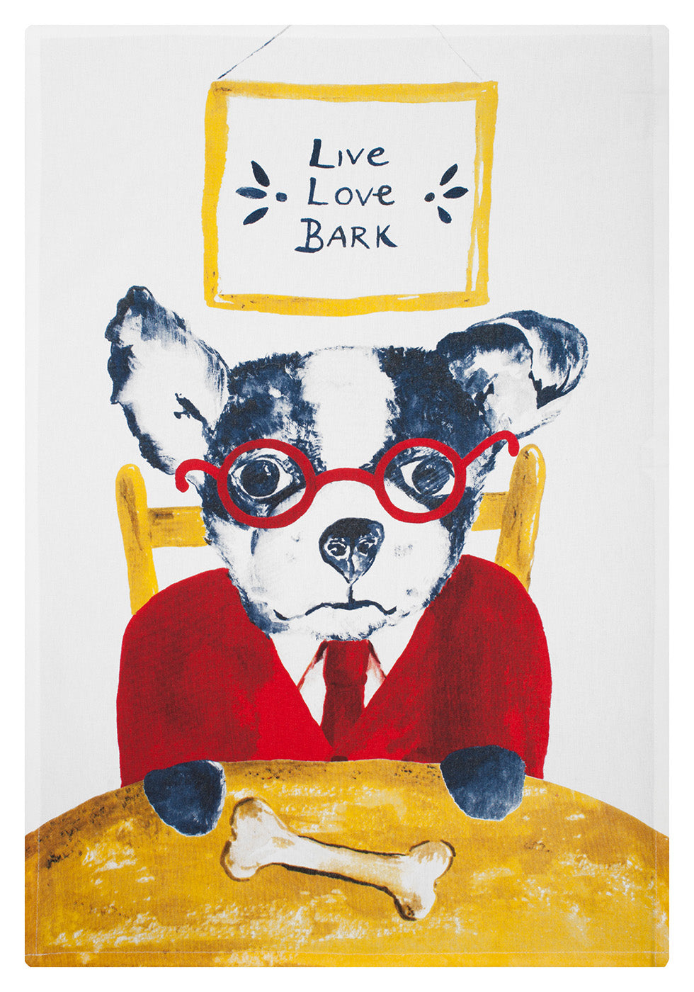 MU Kitchen Staple Designer Print Kitchen Towel, Multiple Designs, Live, Love, Bark