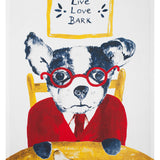 MU Kitchen Staple Designer Print Kitchen Towel, Multiple Designs, Live, Love, Bark