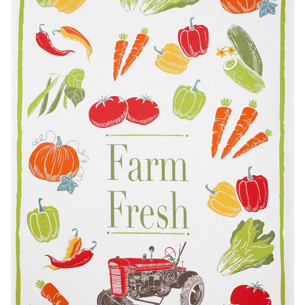 MU Kitchen Staple Designer Print Kitchen Towel, Multiple Designs, Farm Fresh