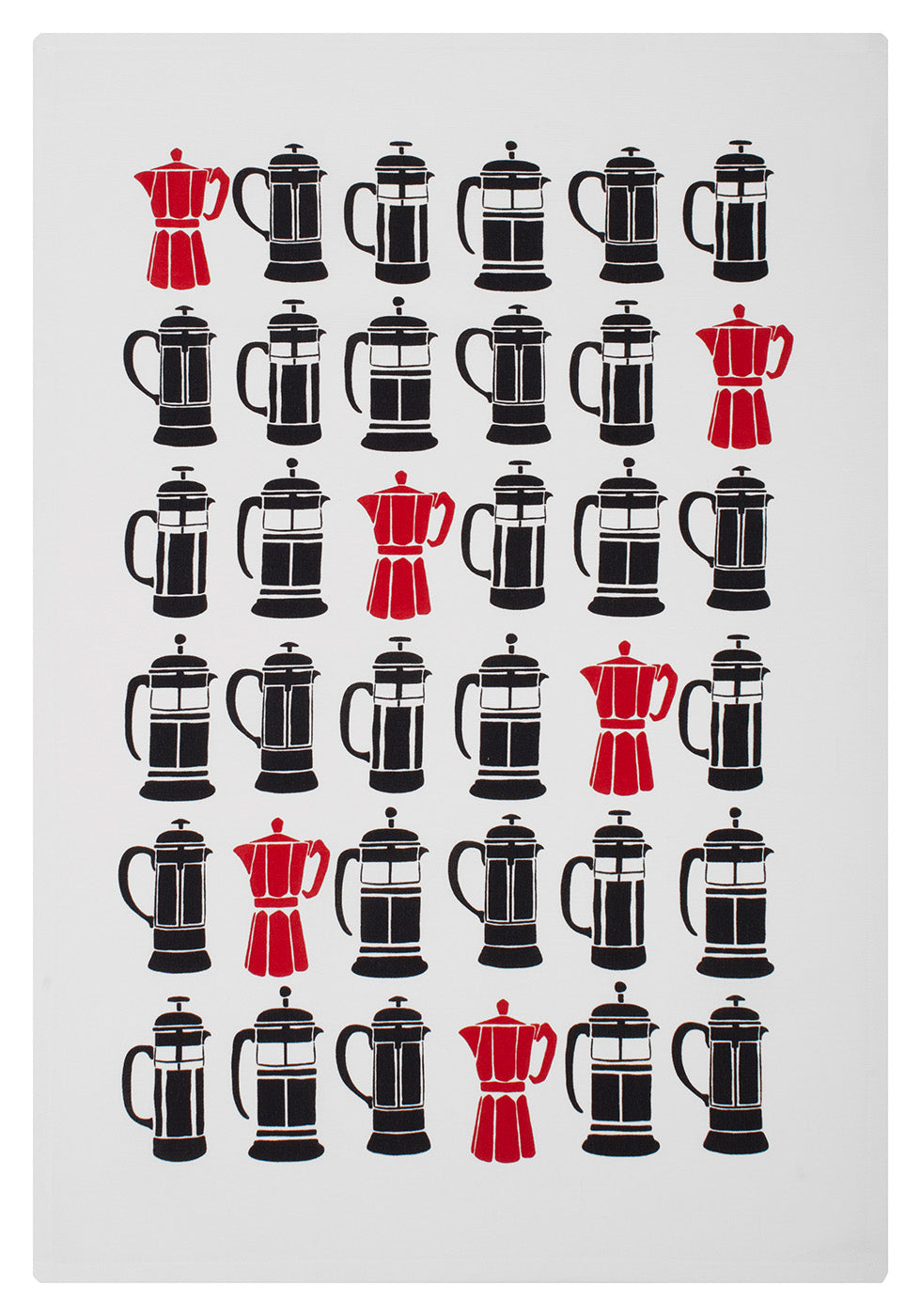 MU Kitchen Staple Designer Print Kitchen Towel, Multiple Designs, French Press