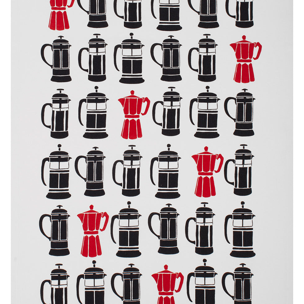 MU Kitchen Staple Designer Print Kitchen Towel, Multiple Designs, French Press