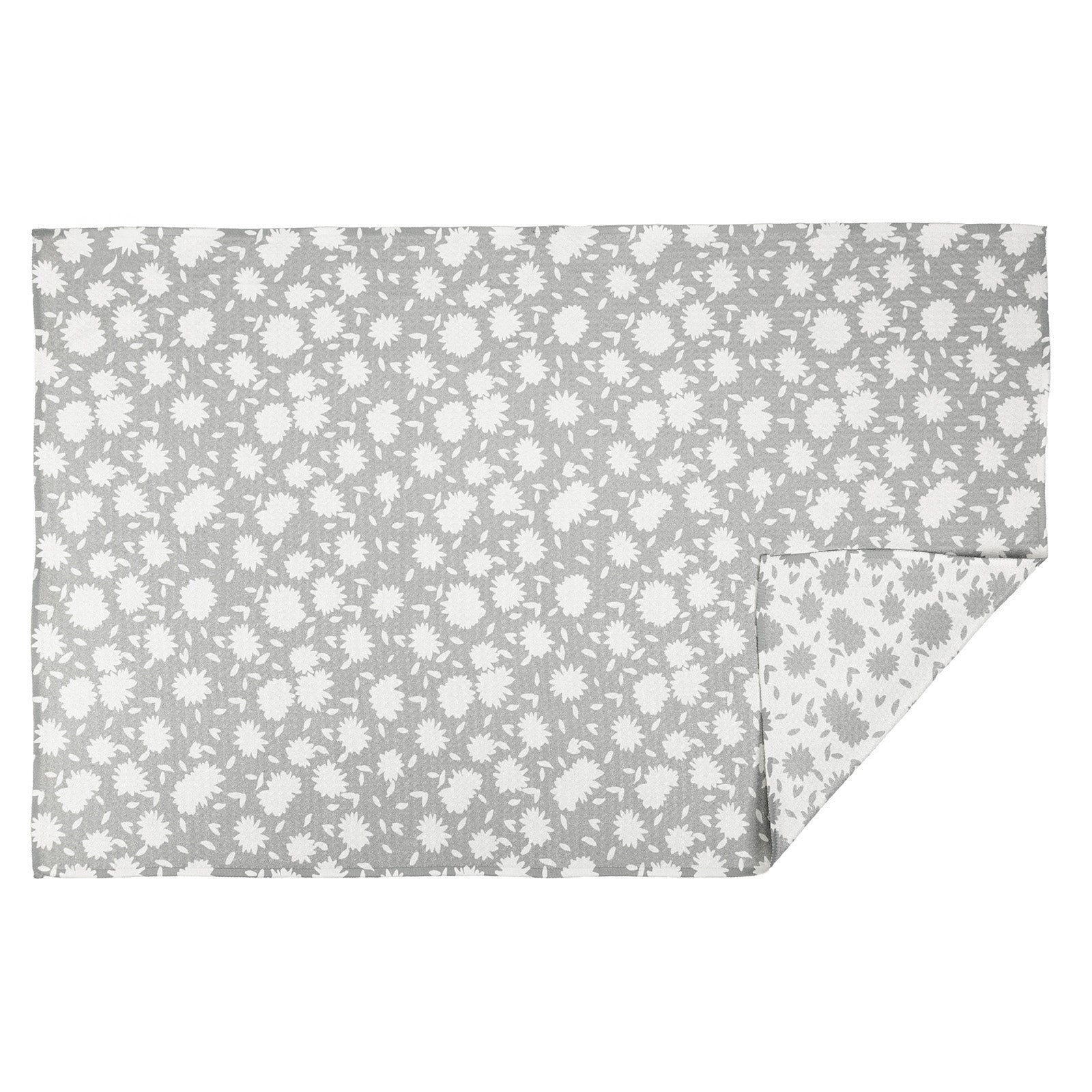 MÜkitchen VIBE Premium Quick Dry Dual Sided Recycled Towel, Aster Gray, 18" x 30"