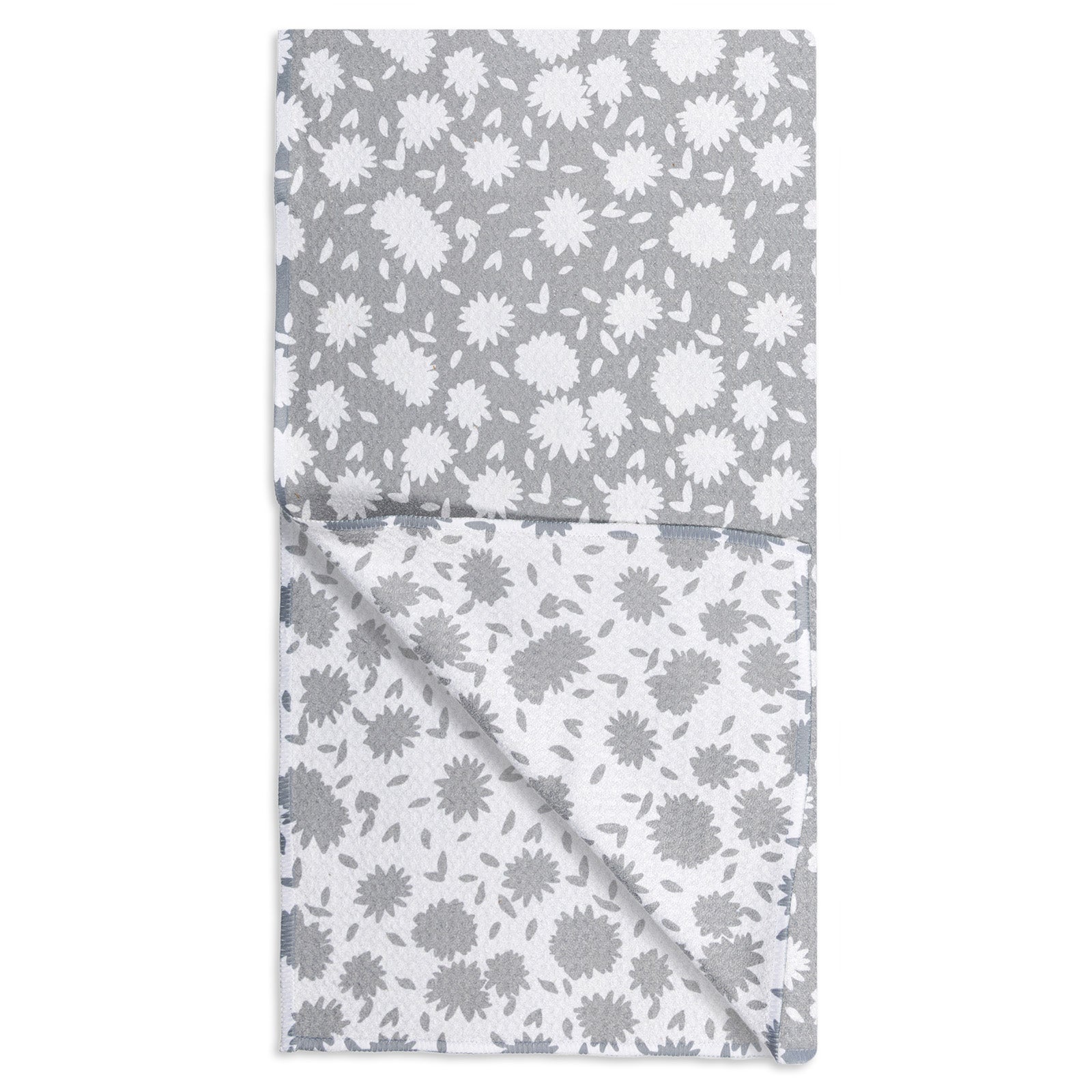 MÜkitchen VIBE Premium Quick Dry Dual Sided Recycled Towel, Aster Gray, 18" x 30"
