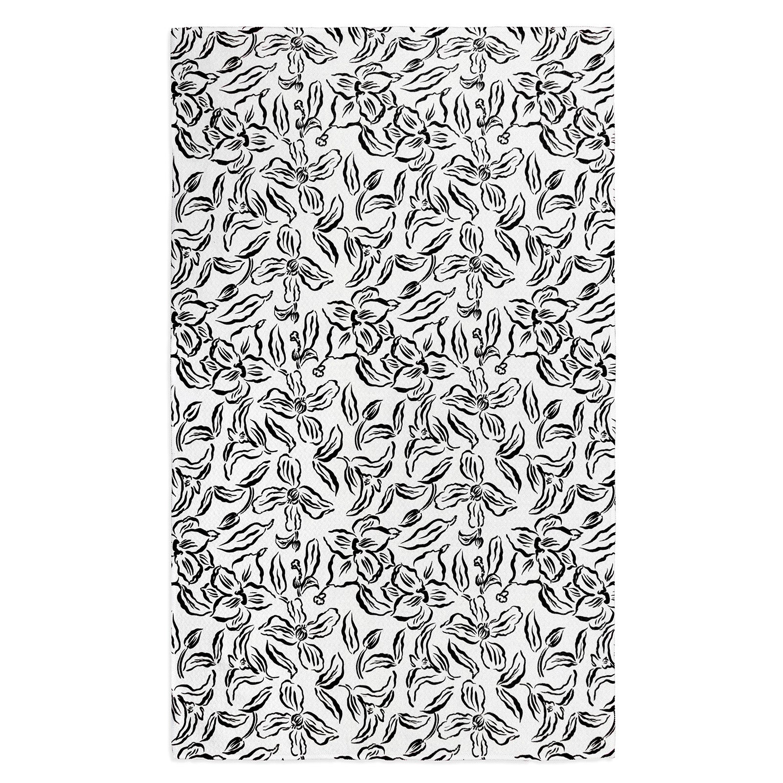 MÜkitchen VIBE Premium Quick Dry Dual Sided Recycled Towel, Water Lily Black, 18" x 30"