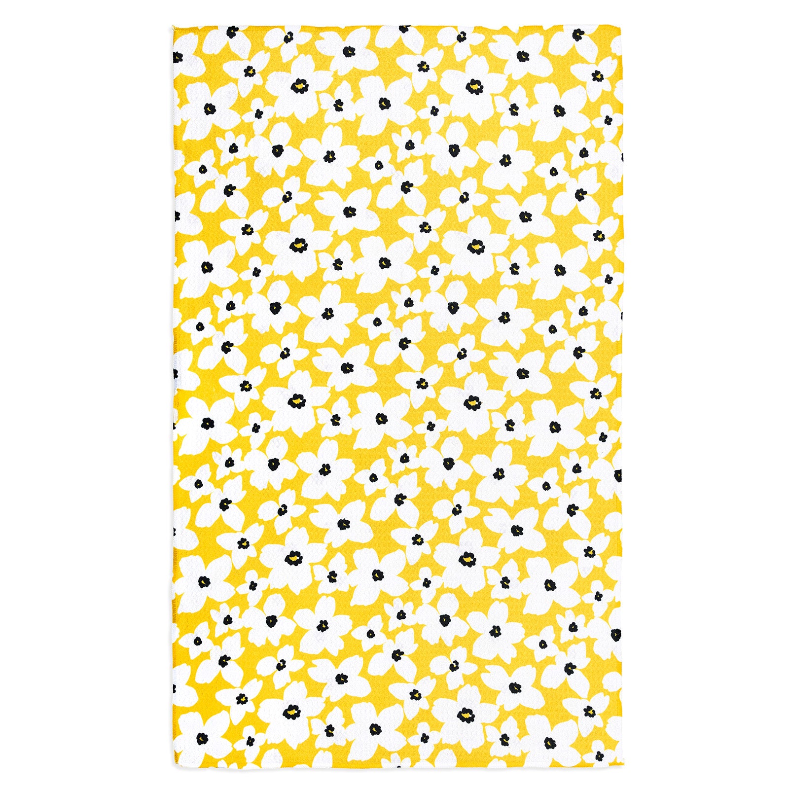 MÜkitchen VIBE Premium Quick Dry Dual Sided Recycled Towel, Buttercup Floral, 18" x 30"